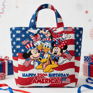 Magical Friends Happy 250th Birthday America - Personalized Quilted Tote Bag - NSK10012