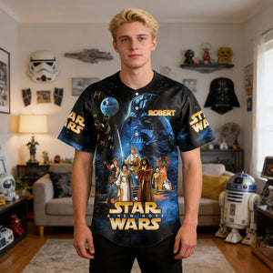 Galactic Saga 50th Anniversary - Personalized Baseball Jersey - MNPS0401NL