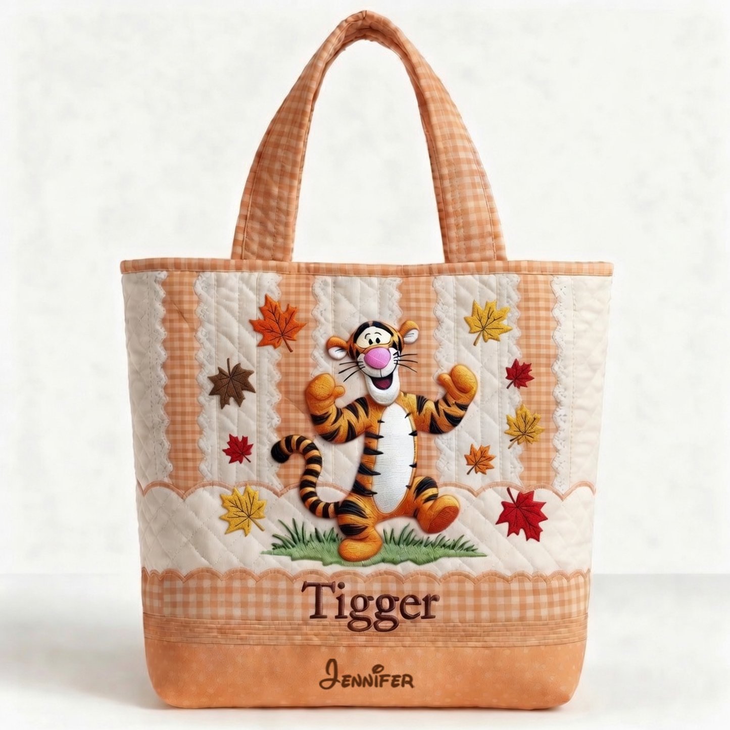 Just Loves Honey Bear And Friends - Personalized Quilted Tote Bag - NSK10083