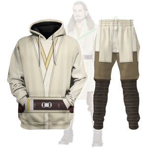 Qui-Gon Jinn’s Jedi Robes Costume Hoodie Sweatshirt T-Shirt Sweatpants – MNP151CSSTW