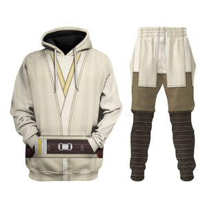 Qui-Gon Jinn’s Jedi Robes Costume Hoodie Sweatshirt T-Shirt Sweatpants – MNP151CSSTW