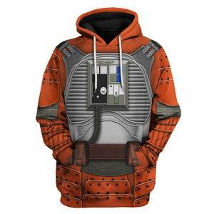 Rebel Pilot Samurai Costume Hoodie Sweatshirt T-Shirt Sweatpants – MNP223CSSTW