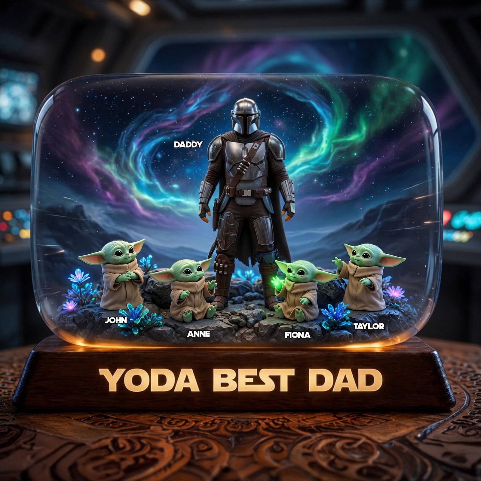 Our Galactic Hero - Personalized Custom Shape Acrylic Plaque – MNPST0322