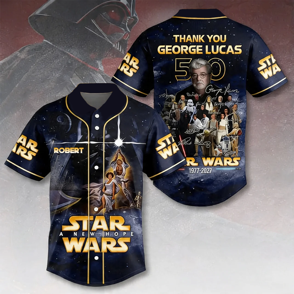 Galactic Saga 50th Anniversary - Personalized Baseball Jersey - MNPS0402NL