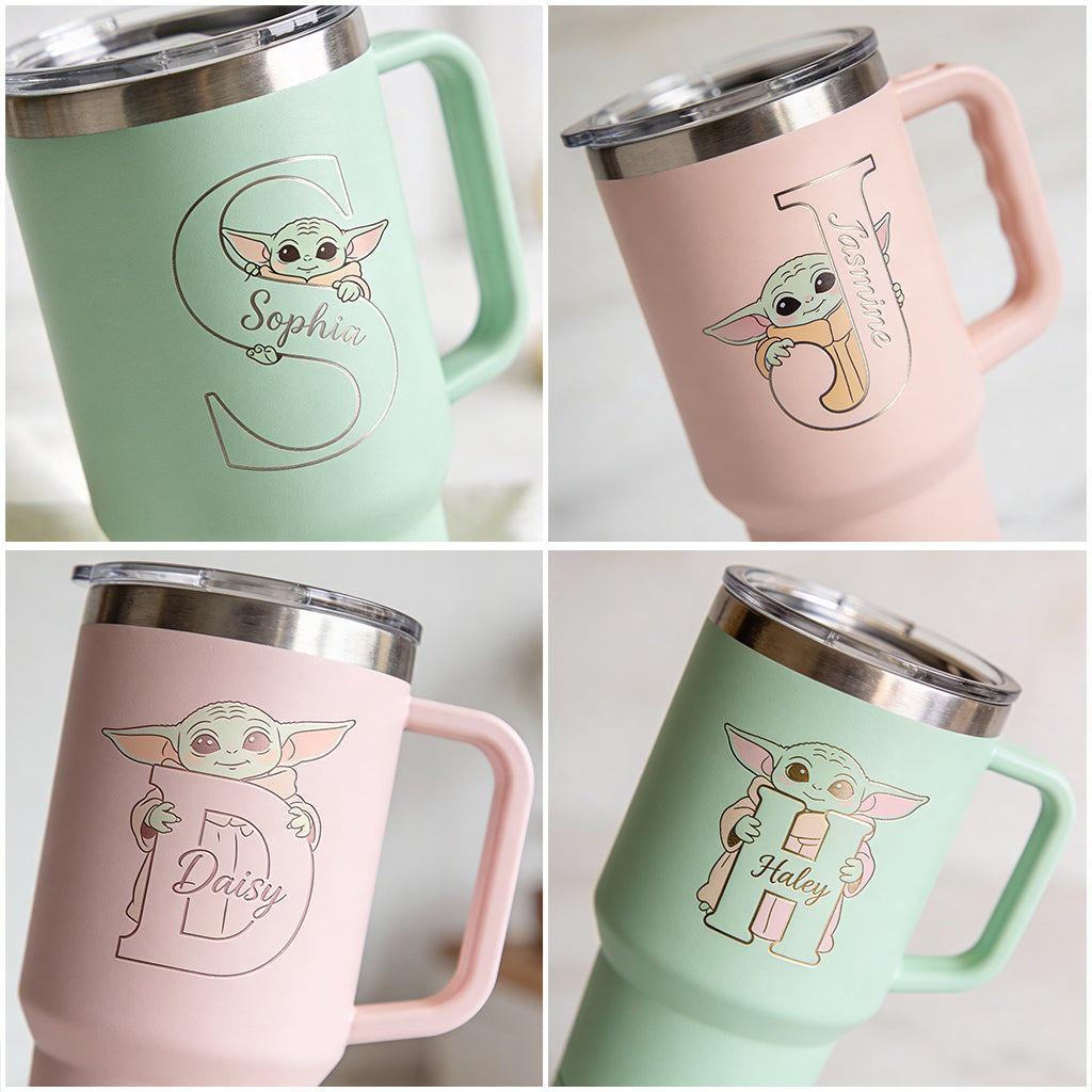 Summer Chill Galactic Buddy – Personalized Tumbler With Handle - MNPT0502STW