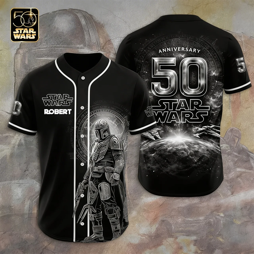 Galactic Saga 50th Anniversary - Personalized Baseball Jersey - MNPS0412NL