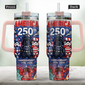 Galactic Saga USA 250th Anniversary - Personalized The Force Tumbler With Handle - MNPT0501STW