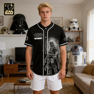 Galactic Saga 50th Anniversary - Personalized Baseball Jersey - MNPS0412NL