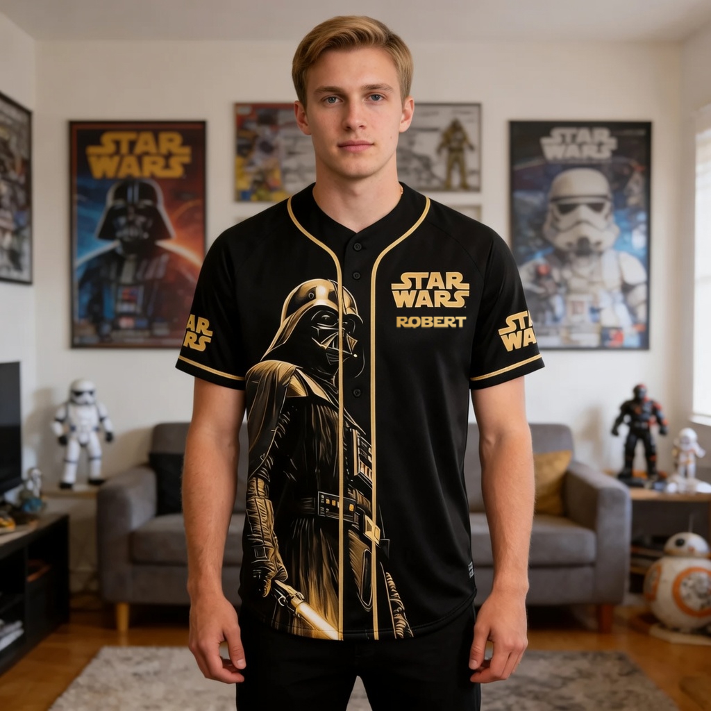 Galactic Saga 50th Anniversary - Personalized Baseball Jersey - MNPS0403NL