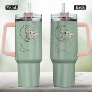 Summer Chill Galactic Buddy – Personalized Tumbler With Handle - MNPT0502STW