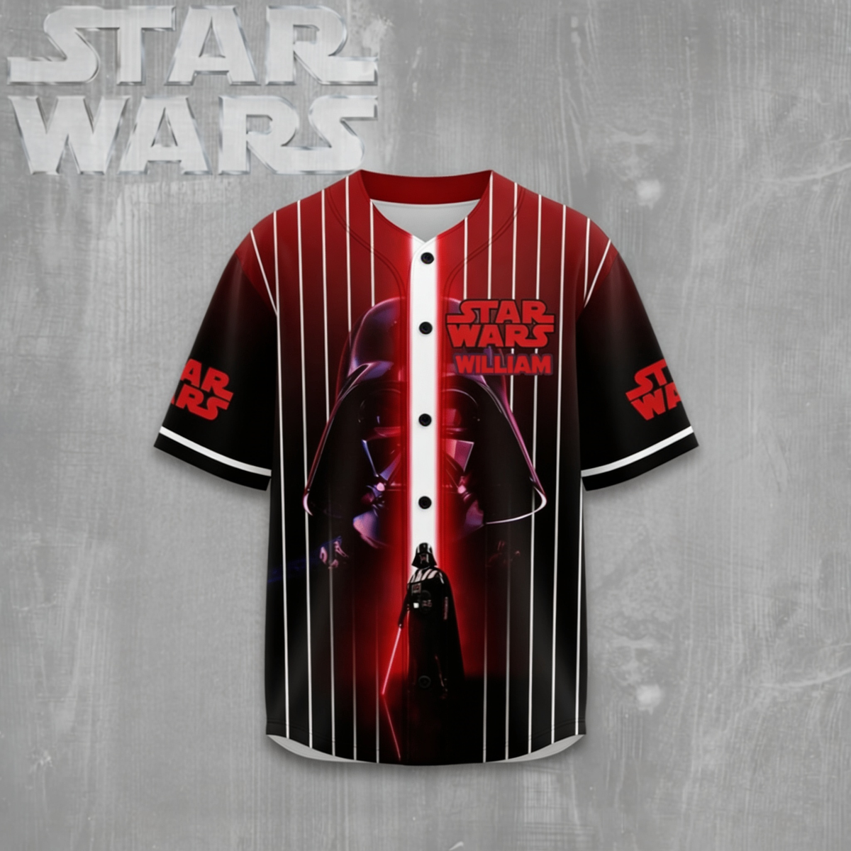 Galactic Saga 50th Anniversary - Personalized Baseball Jersey - MNPS0406NL
