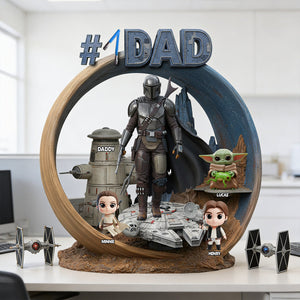 Strongest #1 Dad - Personalized Custom Shape Acrylic Plaque – MNPST0323