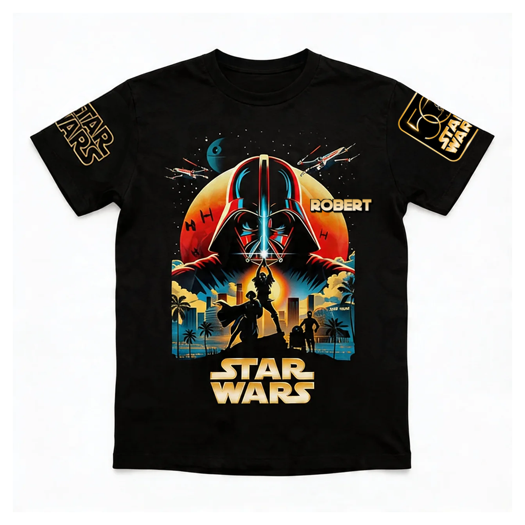 Galactic Saga 50th Anniversary - Personalized All Over Shirt - MNPS0103STW