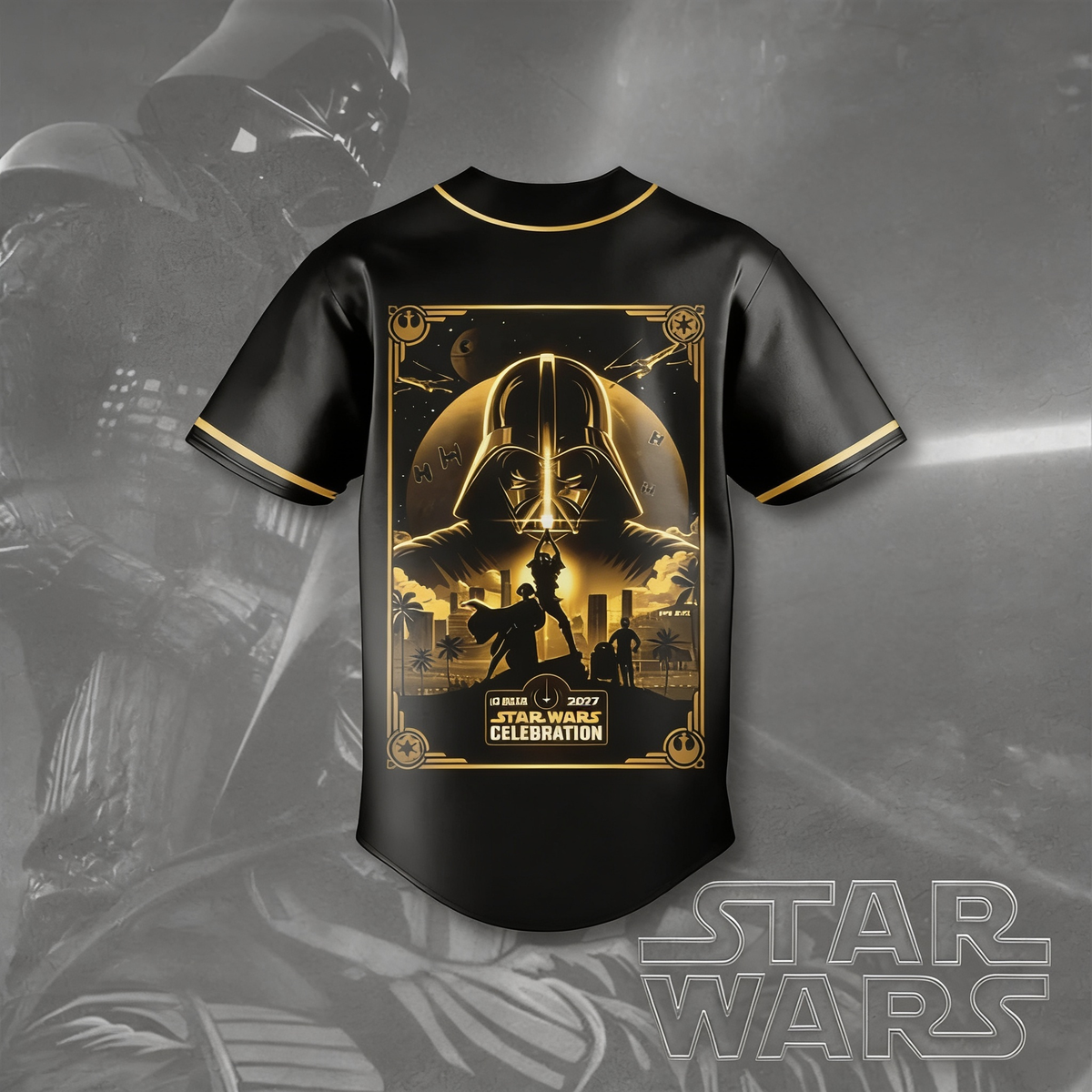 Galactic Saga 50th Anniversary - Personalized Baseball Jersey - MNPS0413NL