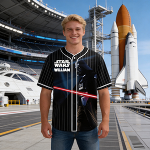 Galactic Saga 50th Anniversary - Personalized Baseball Jersey - MNPS0404NL