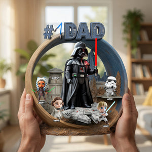 Strongest #1 Dad - Personalized Custom Shape Acrylic Plaque – MNPST0323