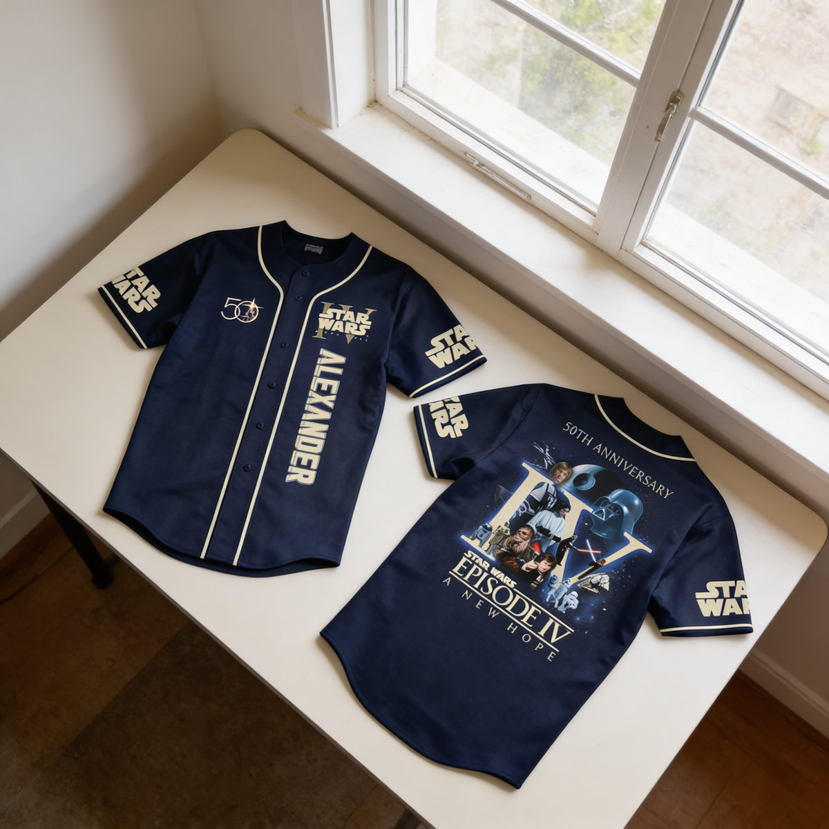 Galactic Saga 50th Anniversary - Personalized Baseball Jersey - MNPS0408NL