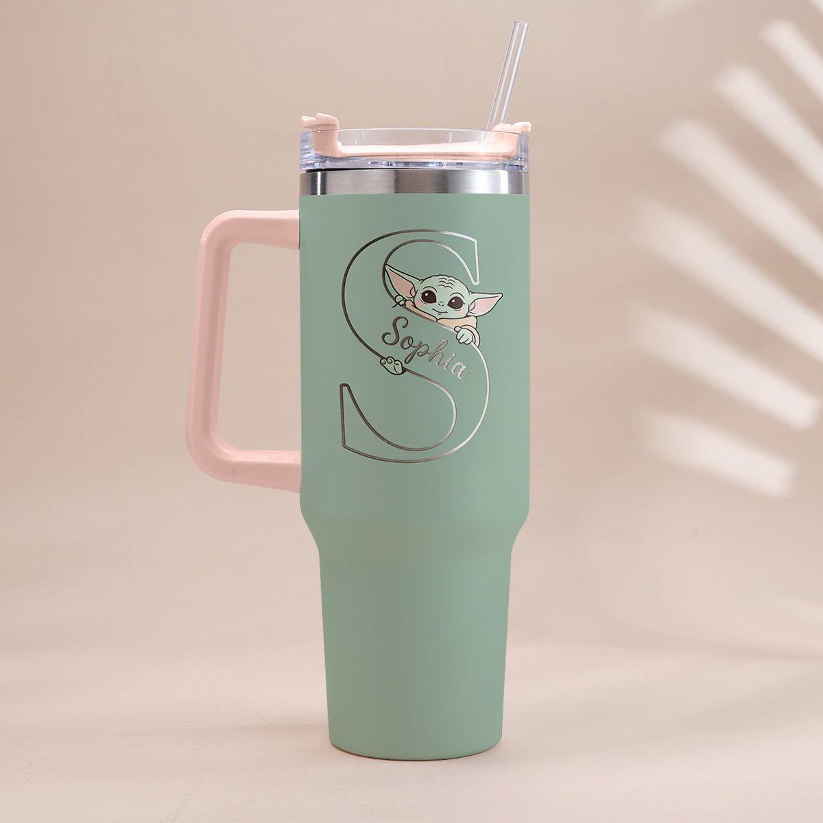 Summer Chill Galactic Buddy – Personalized Tumbler With Handle - MNPT0502STW