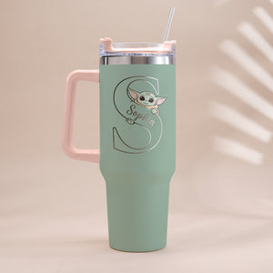 Summer Chill Galactic Buddy – Personalized Tumbler With Handle - MNPT0502STW