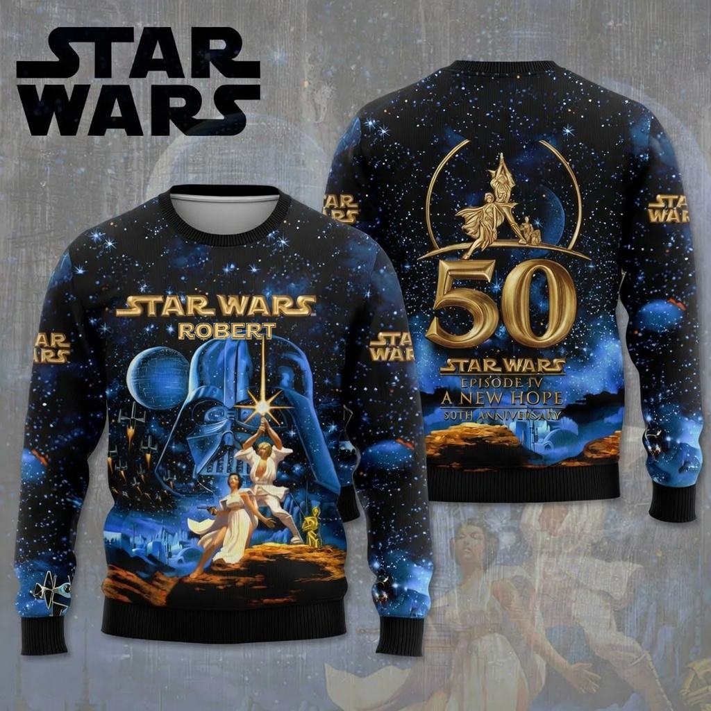 Galactic Saga 50th Anniversary - Personalized All Over Shirt - MNPS0105STW