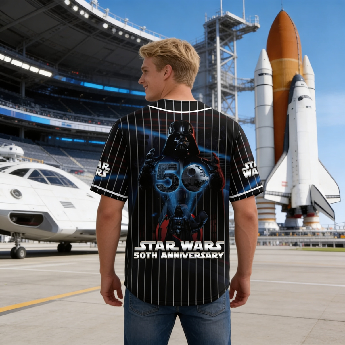 Galactic Saga 50th Anniversary - Personalized Baseball Jersey - MNPS0404NL