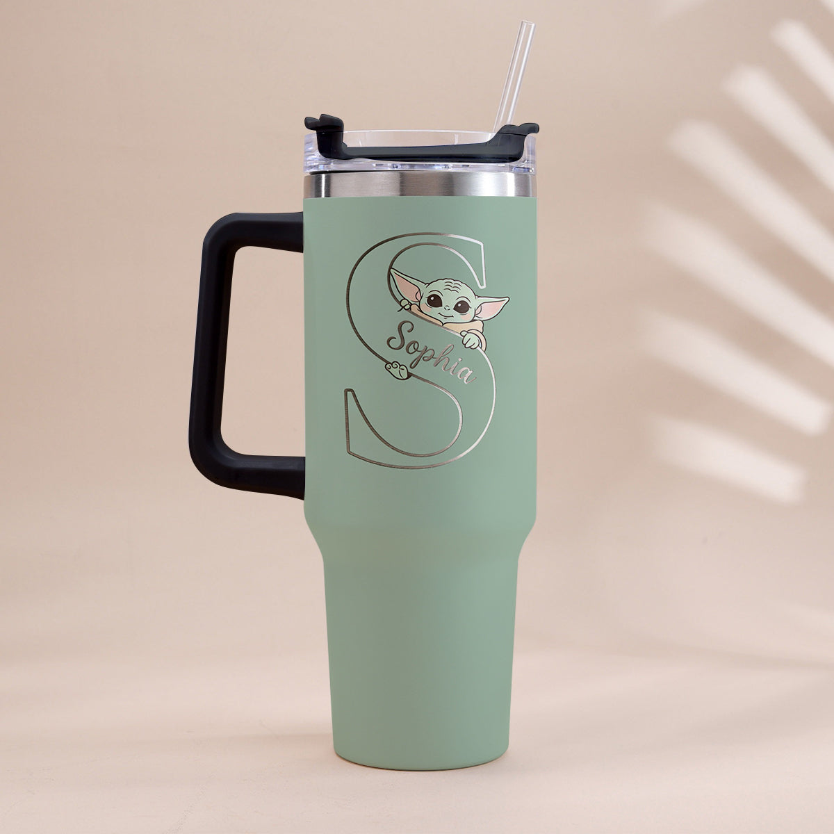 Summer Chill Galactic Buddy – Personalized Tumbler With Handle - MNPT0502STW