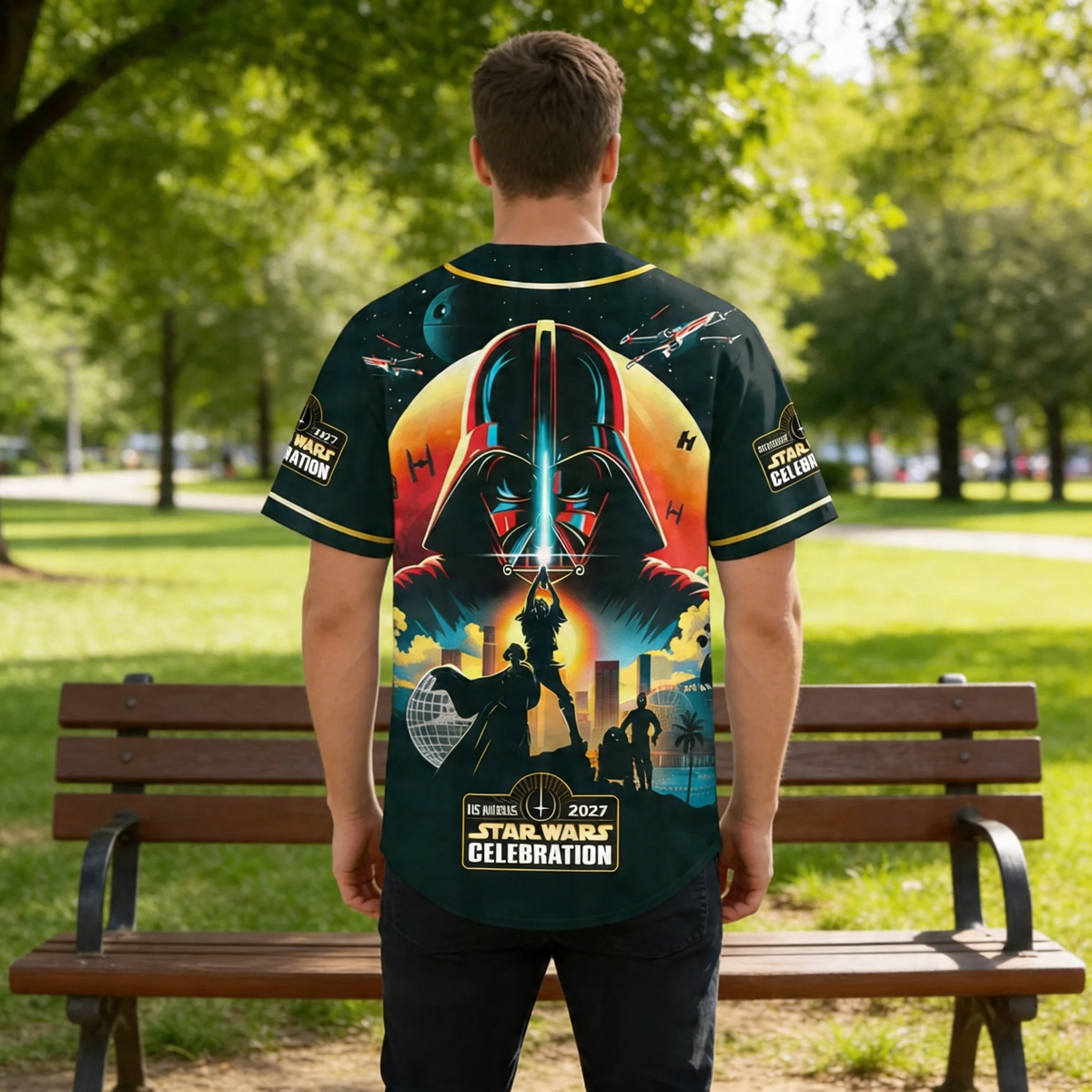 Galactic Saga 50th Anniversary - Personalized Baseball Jersey - MNPS0407NL