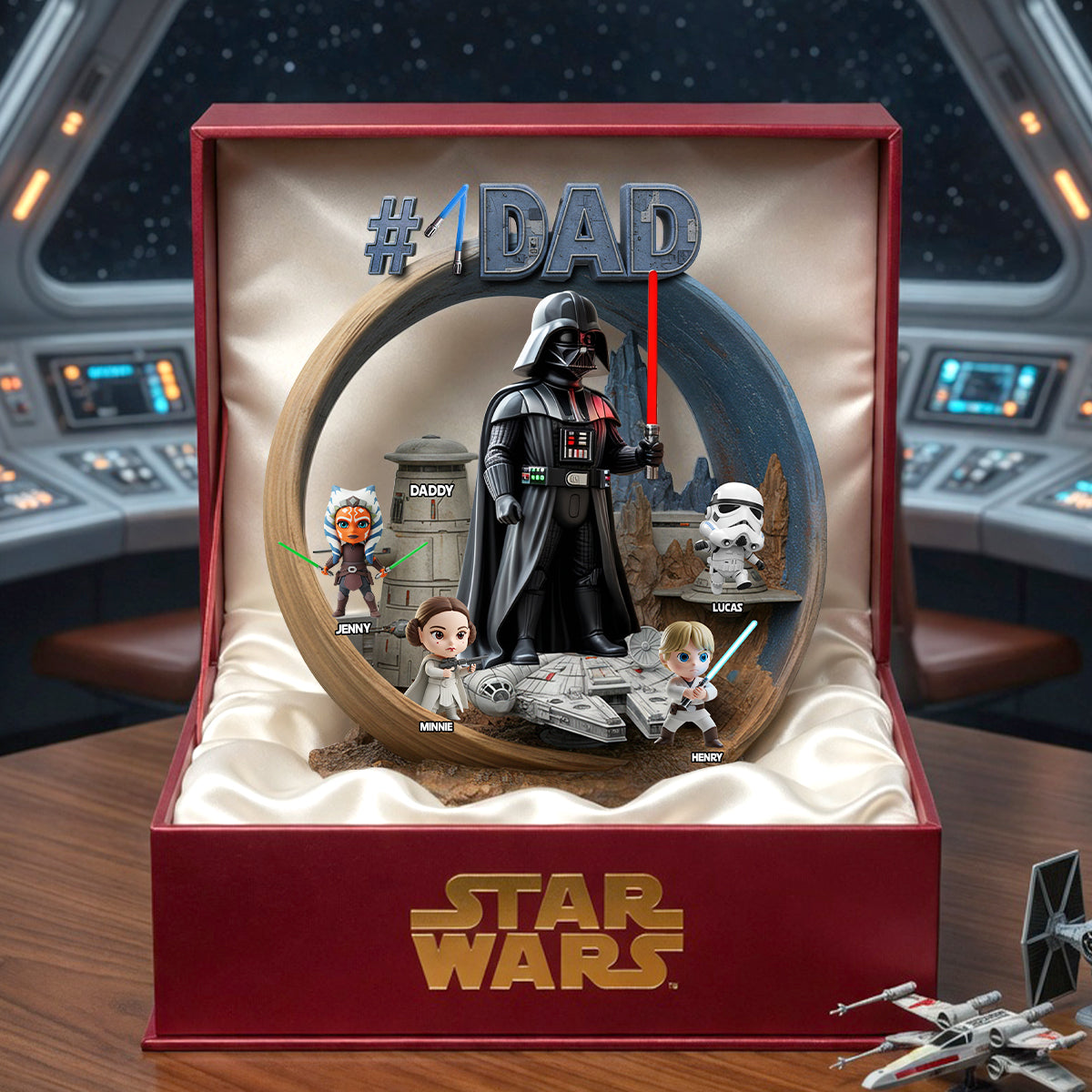 Strongest #1 Dad - Personalized Custom Shape Acrylic Plaque – MNPST0323