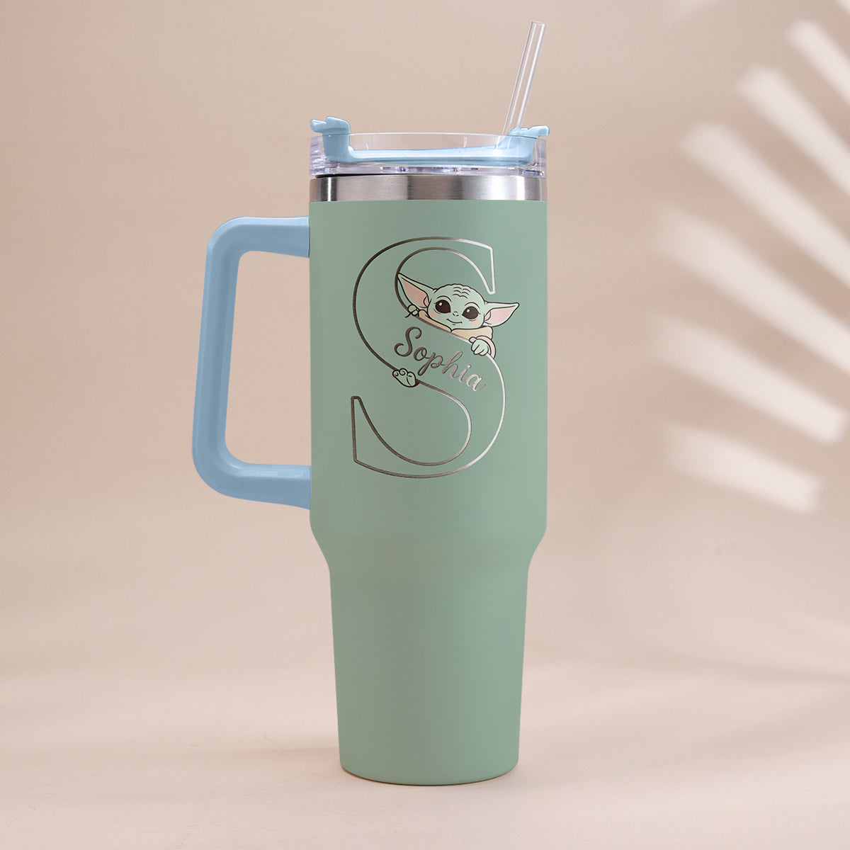 Summer Chill Galactic Buddy – Personalized Tumbler With Handle - MNPT0502STW