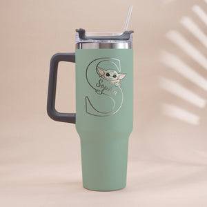 Summer Chill Galactic Buddy – Personalized Tumbler With Handle - MNPT0502STW