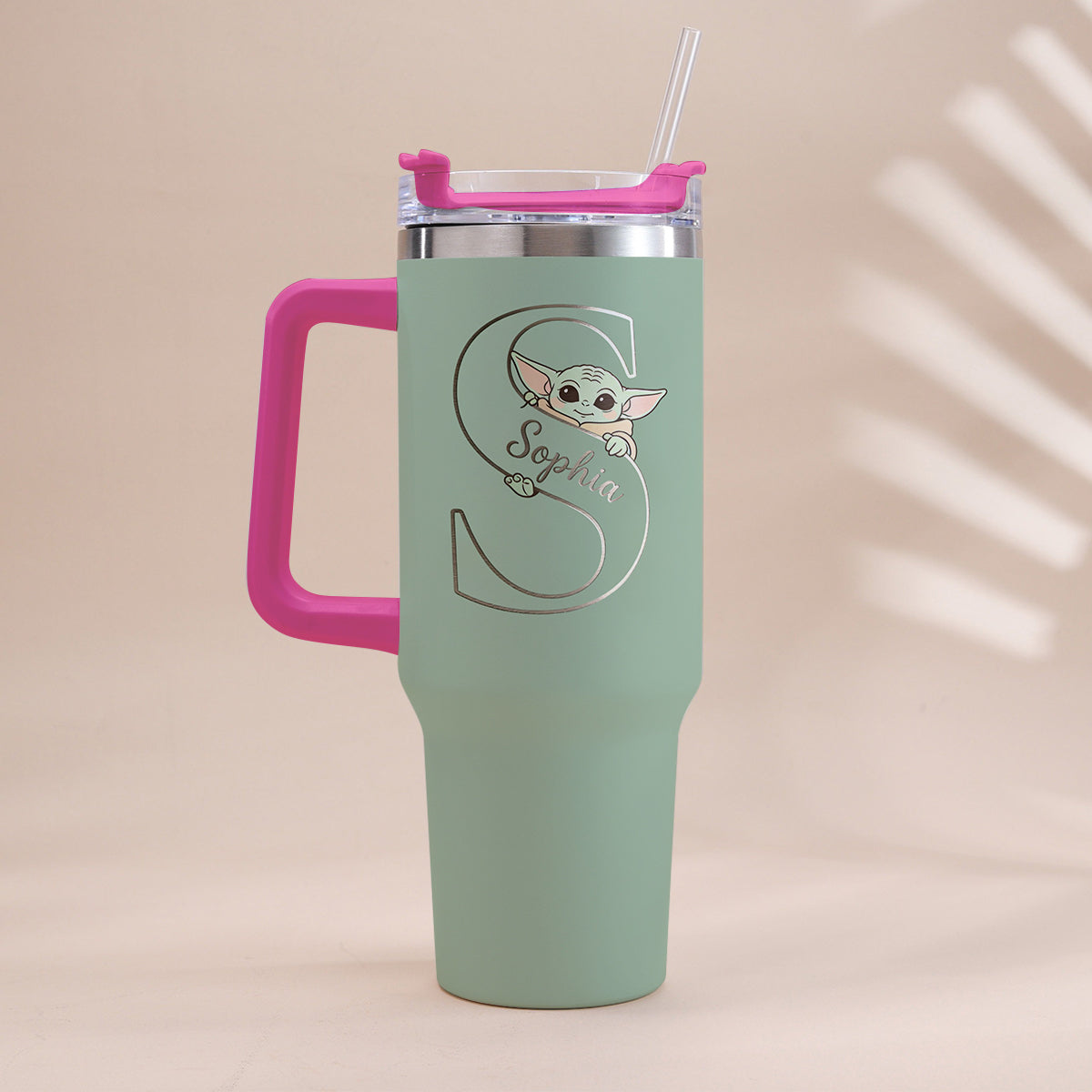 Summer Chill Galactic Buddy – Personalized Tumbler With Handle - MNPT0502STW