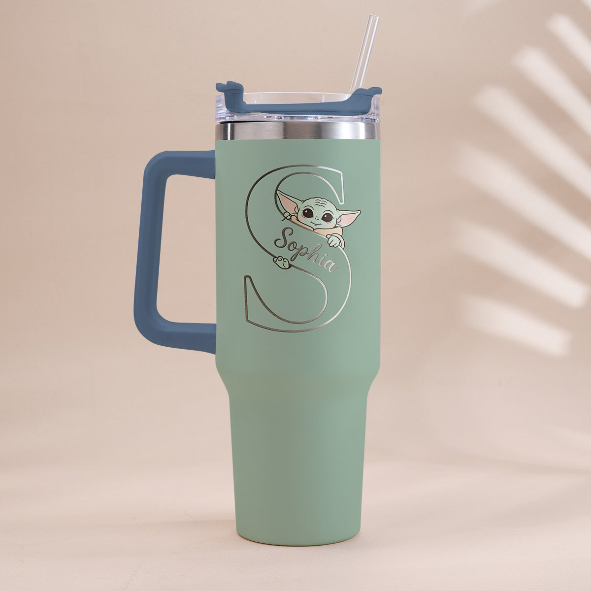 Summer Chill Galactic Buddy – Personalized Tumbler With Handle - MNPT0502STW