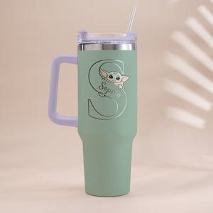 Summer Chill Galactic Buddy – Personalized Tumbler With Handle - MNPT0502STW