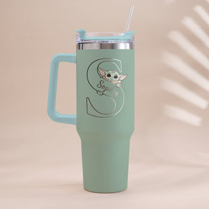 Summer Chill Galactic Buddy – Personalized Tumbler With Handle - MNPT0502STW