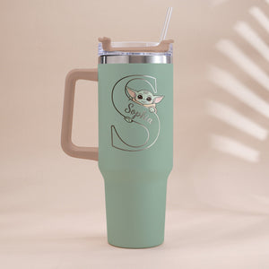 Summer Chill Galactic Buddy – Personalized Tumbler With Handle - MNPT0502STW
