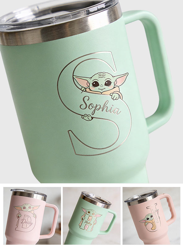 Summer Chill Galactic Buddy – Personalized Tumbler With Handle - MNPT0502STW