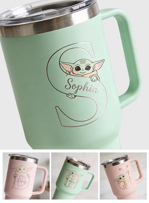 Summer Chill Galactic Buddy – Personalized Tumbler With Handle - MNPT0502STW