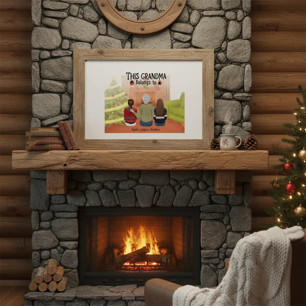 This grandma belongs to - Personalized Family Poster