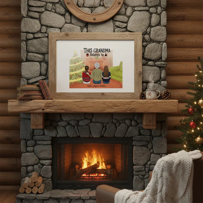This grandma belongs to - Personalized Family Poster