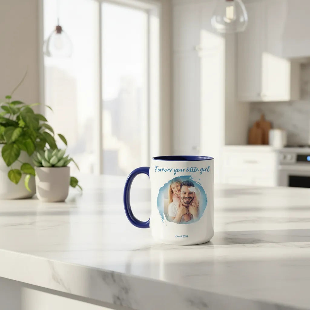 Forever your little girl - Personalized Dad Mug