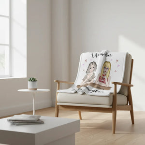 Like mother like daughter - Personalized Mom Blanket