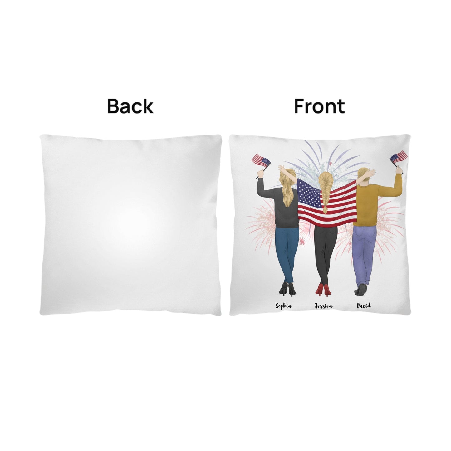 Proud parents - Personalized Family Pillow