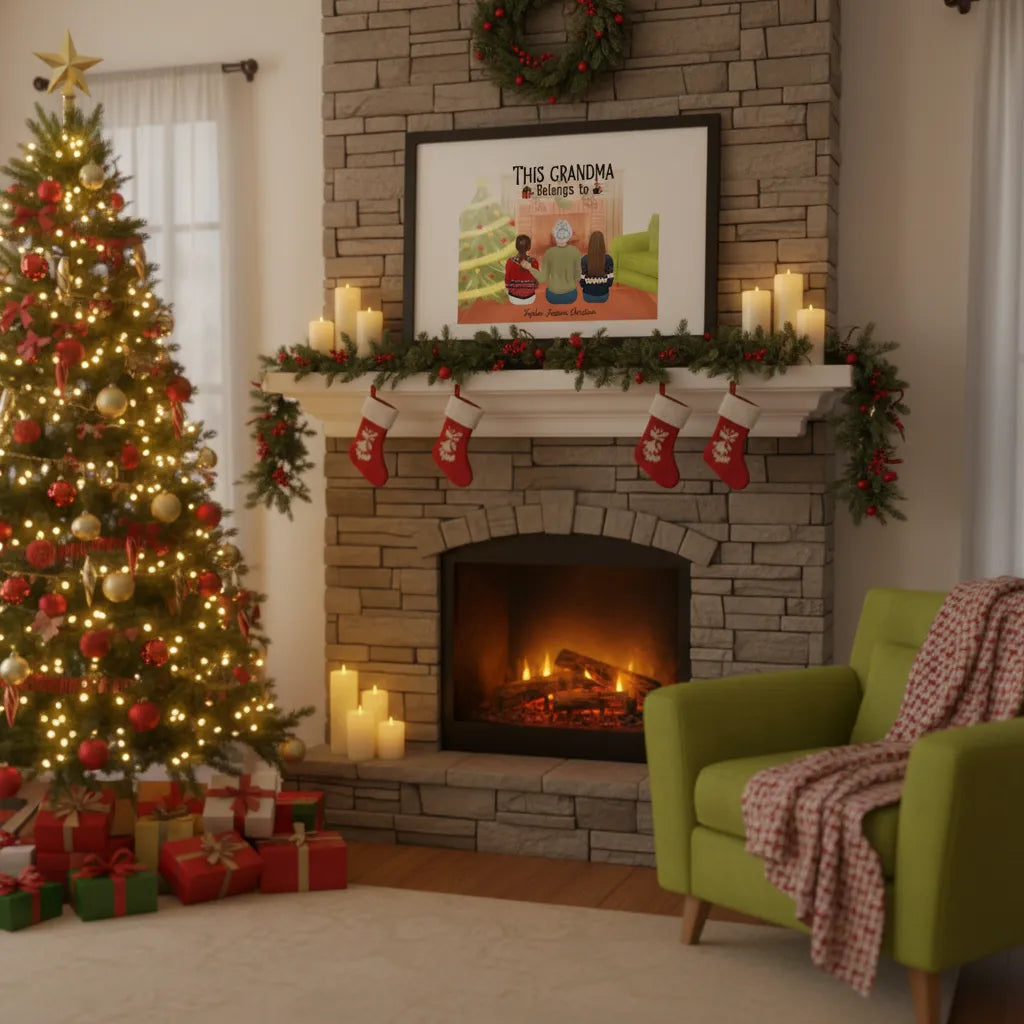 This grandma belongs to - Personalized Family Poster