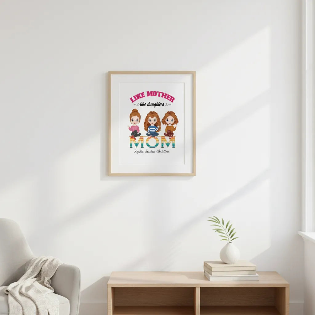 Like mother like daughter - Personalized Mom Poster