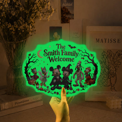 Happy Halloween - Personalized Mouse Luminous Acrylic Sign - NSK10118