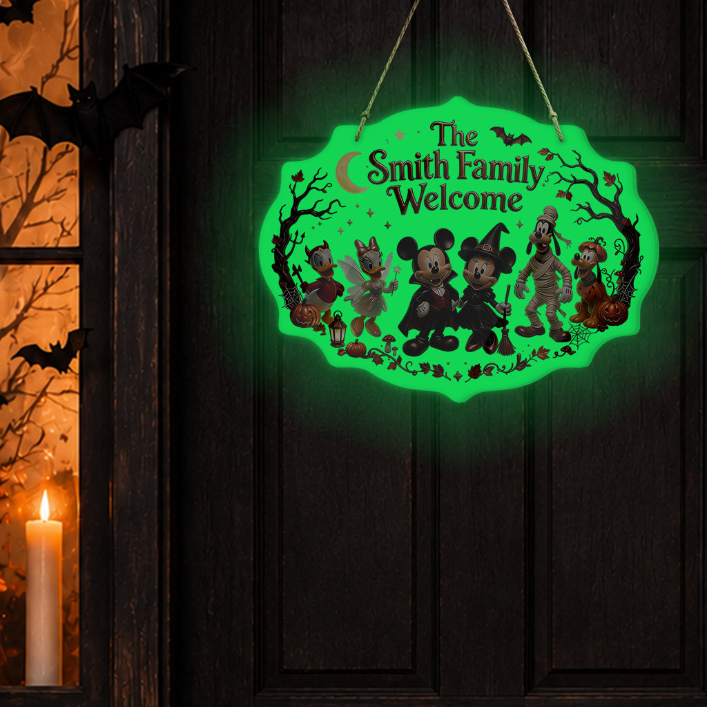 Happy Halloween - Personalized Mouse Luminous Acrylic Sign - NSK10118