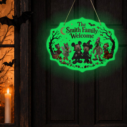 Happy Halloween - Personalized Mouse Luminous Acrylic Sign - NSK10118