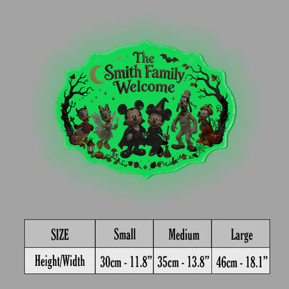 Happy Halloween - Personalized Mouse Luminous Acrylic Sign - NSK10118