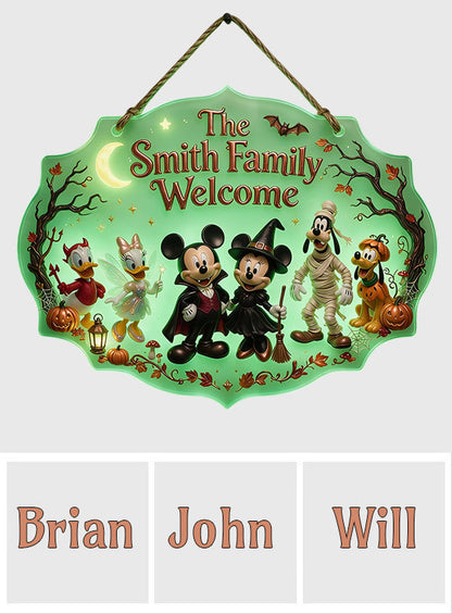 Happy Halloween - Personalized Mouse Luminous Acrylic Sign - NSK10118