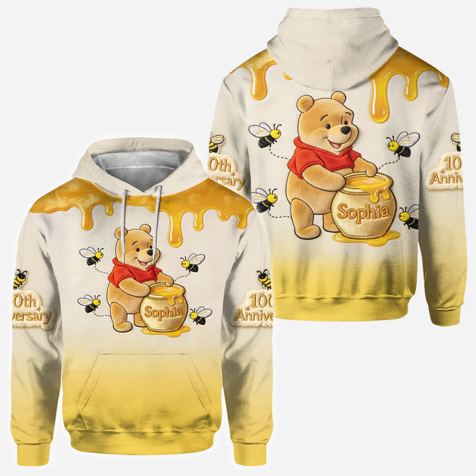 Honey Bear 100th Anniversary - Personalized Mouse All Over Shirt - MNPS0101